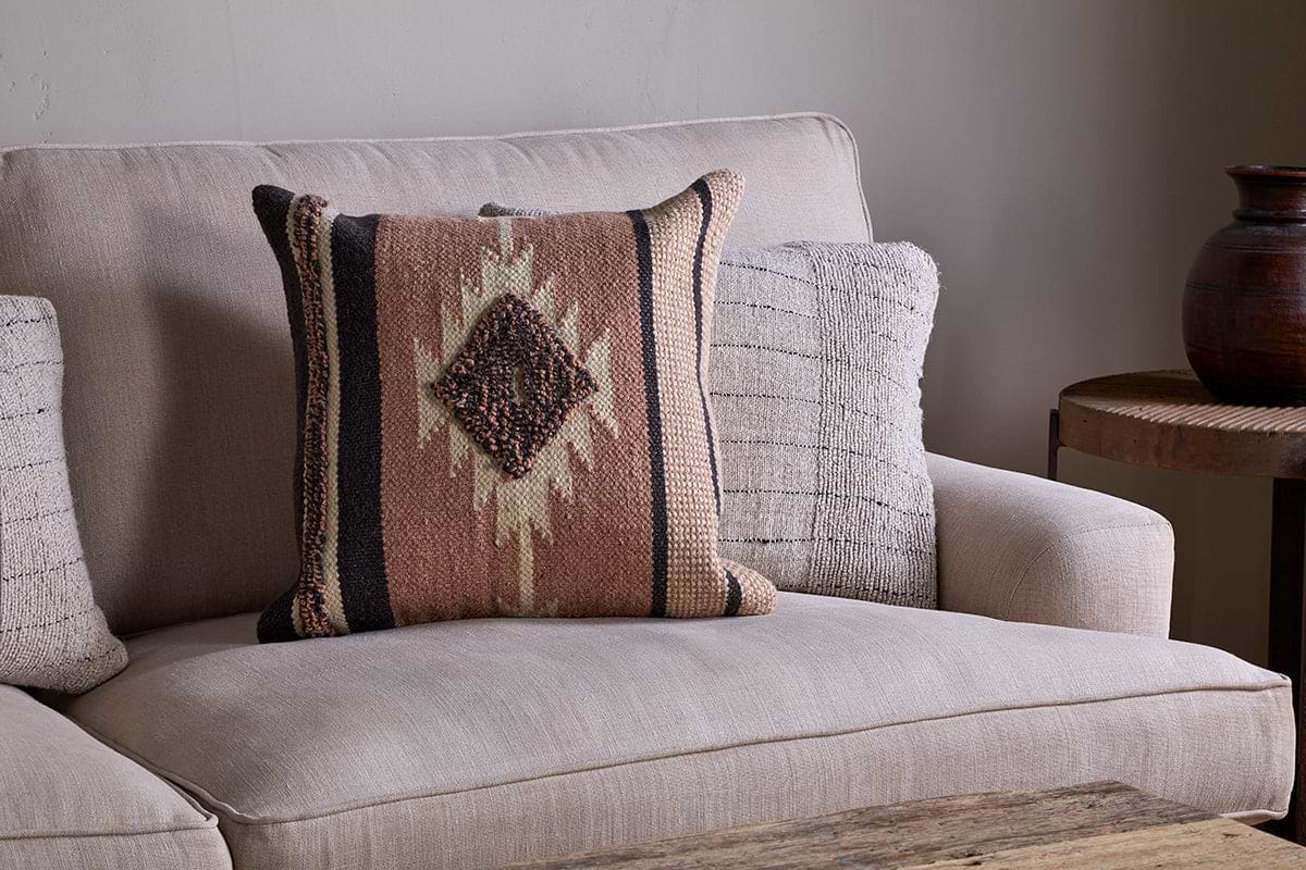 Tussi Mara Cushion Cover - Dusty Pink-TEXTILES-Nkuku