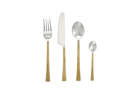 Usa Cutlery Set - Brushed Gold (Set of 16)