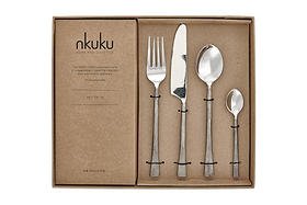 Usa Cutlery Set - Brushed Silver (Set of 16)