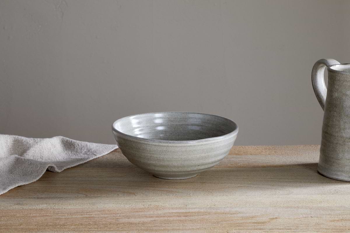 Valinha Earthenware Cereal Bowl - Grey-TABLEWARE-Nkuku