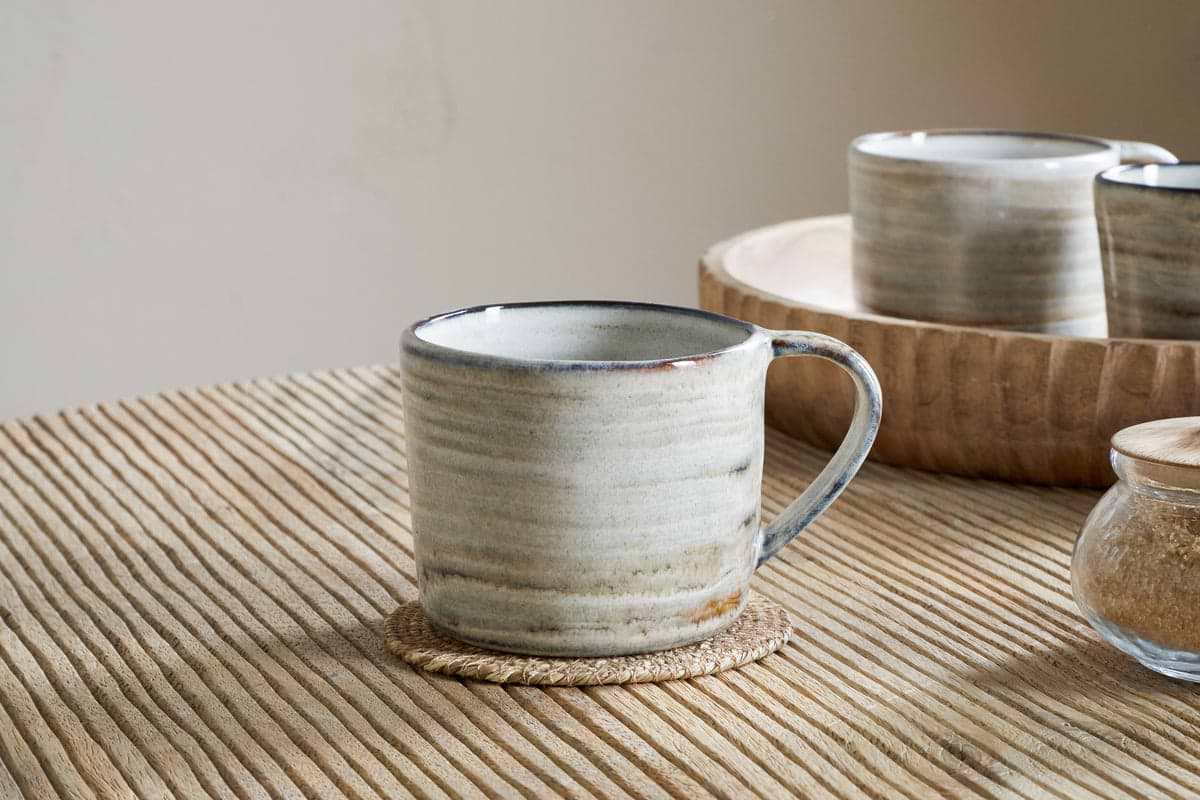 Vizo Mug - Grey - Large-TABLEWARE-Nkuku