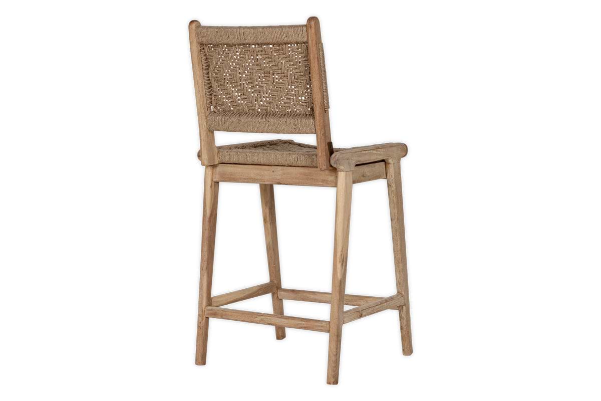 Vinay Woven Counter Chair - Natural – Nkuku