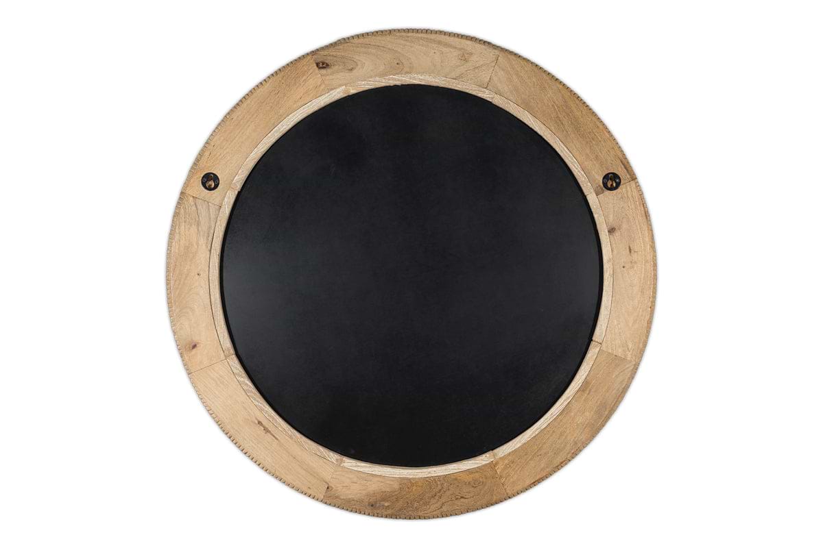 Vivan Grooved Wood Mirror - Natural