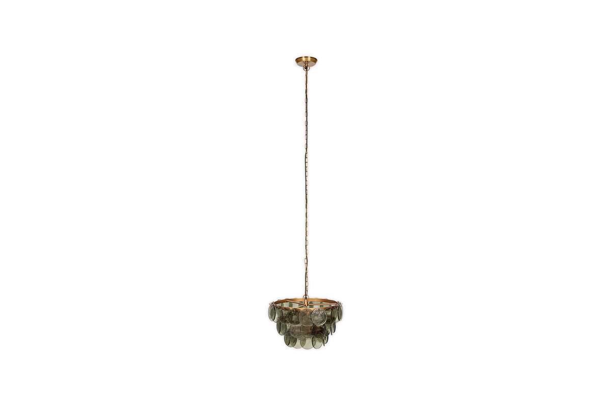 Kagitha Recycled Glass Chandelier - Green