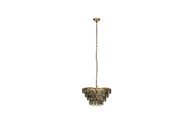 Kagitha Recycled Glass Chandelier - Green