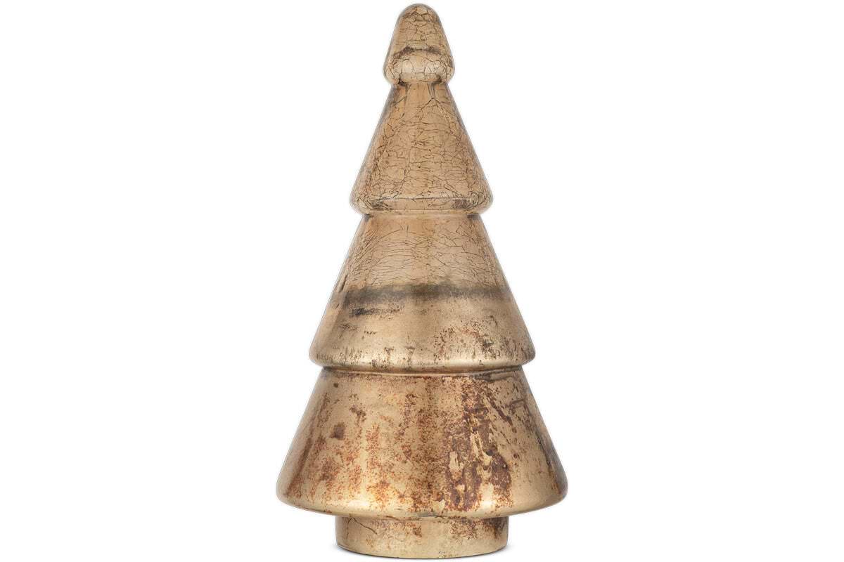 Konara Glass Tree - Gold Crackle