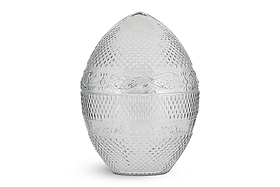 Essan Recycled Glass Opening Egg - Clear