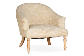 Aranya Cotton & Jute Occasional Chair - Natural