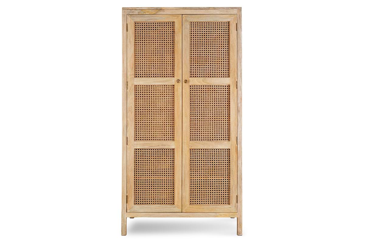 Kanz Mango Wood Wardobe - Natural