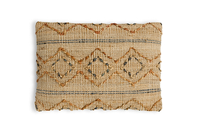 Nila Esha Cushion Cover - Rust & Indigo