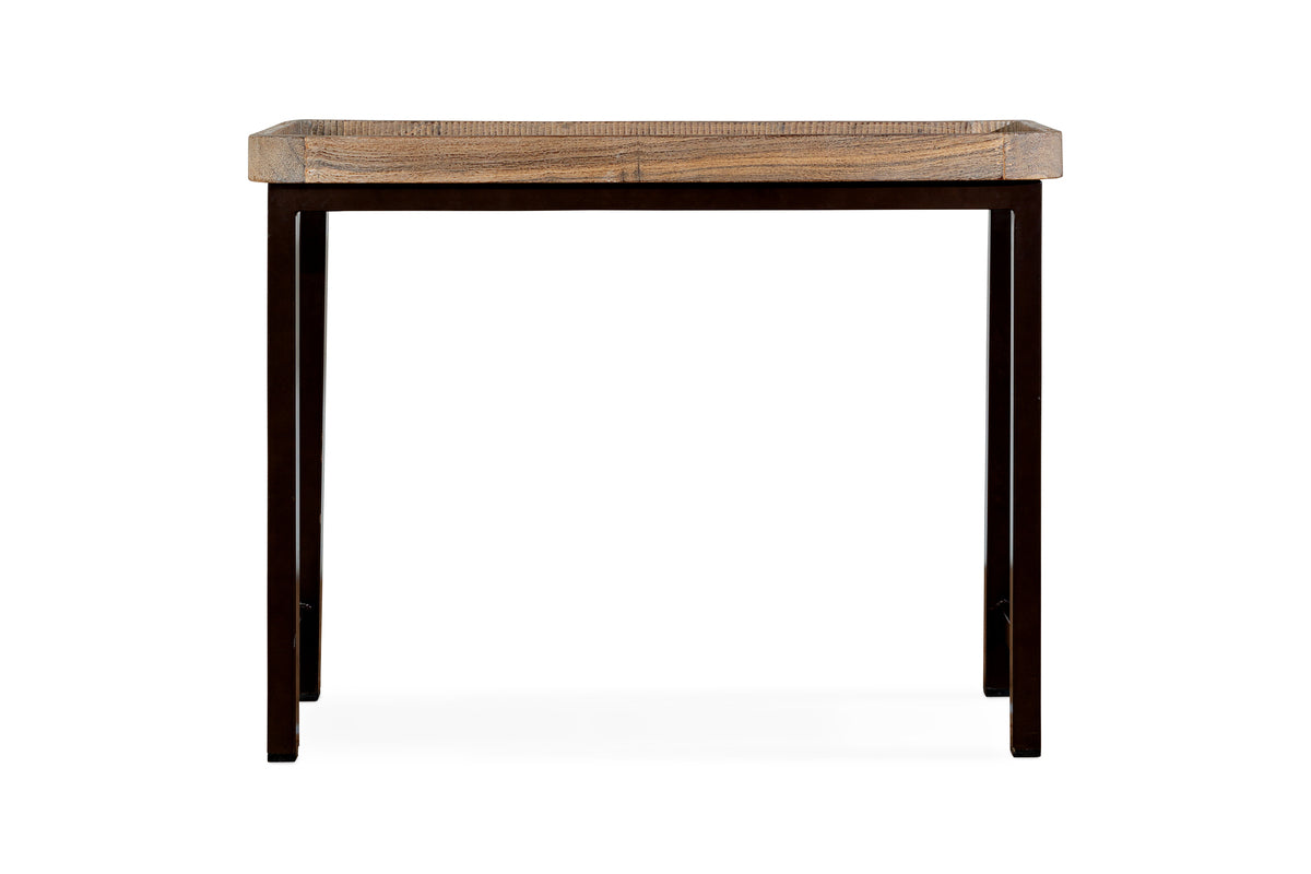 Nisha Reclaimed Wood & Iron Console Table - Natural