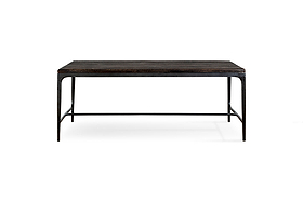 Sita Reclaimed Wood & Iron Coffee Table - Chocolate Brown