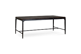Sita Reclaimed Wood & Iron Coffee Table - Chocolate Brown