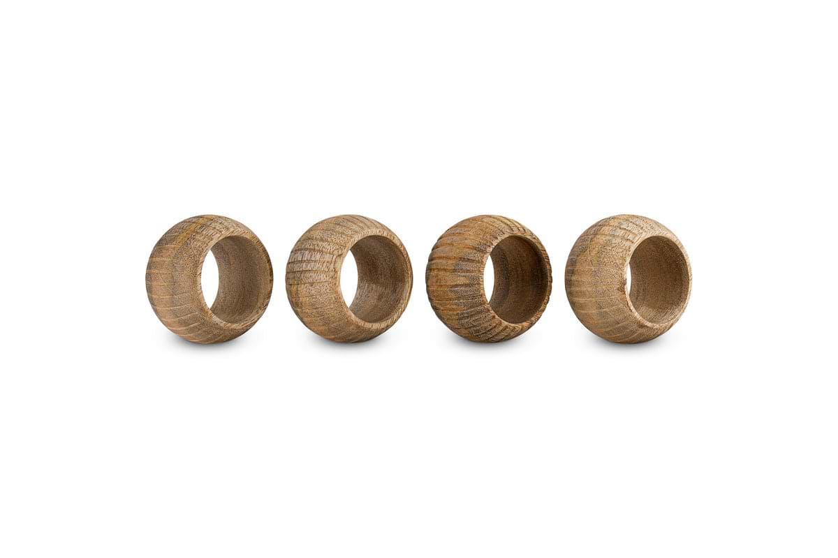 Vivan Napkin Rings - Natural - (Set of 4)-KITCHEN & DINING ACCESSORIES-Nkuku