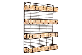Montali Iron & Rattan Spice Rack - Natural
