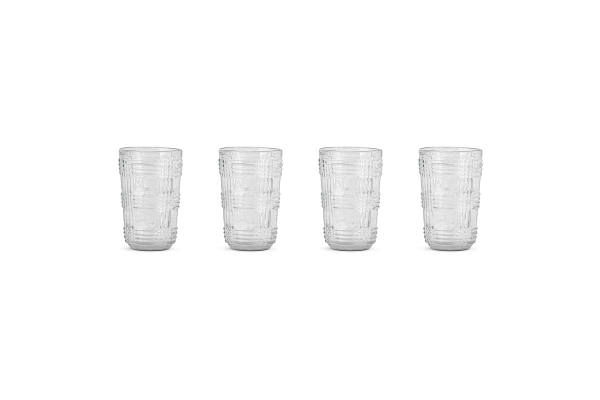 Kaanch Highball - Clear - (Set of 4)-GLASSWARE-Nkuku