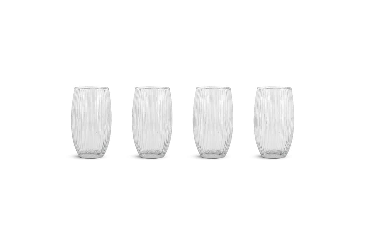 Otuba Highball - Clear - (Set of 4)-GLASSWARE-Nkuku