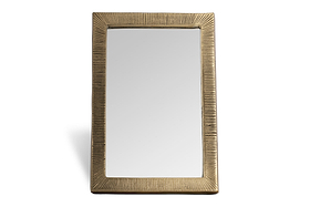 Baja Standing Mirror - Antique Brass