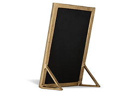 Baja Standing Mirror - Antique Brass