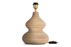 Dalat Ceramic Table Lamp - Natural