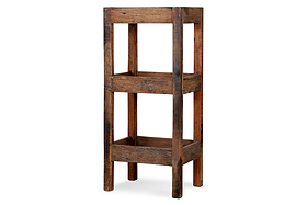 Akara Reclaimed Wood Storage Caddy - Natural-BATHROOM-Nkuku