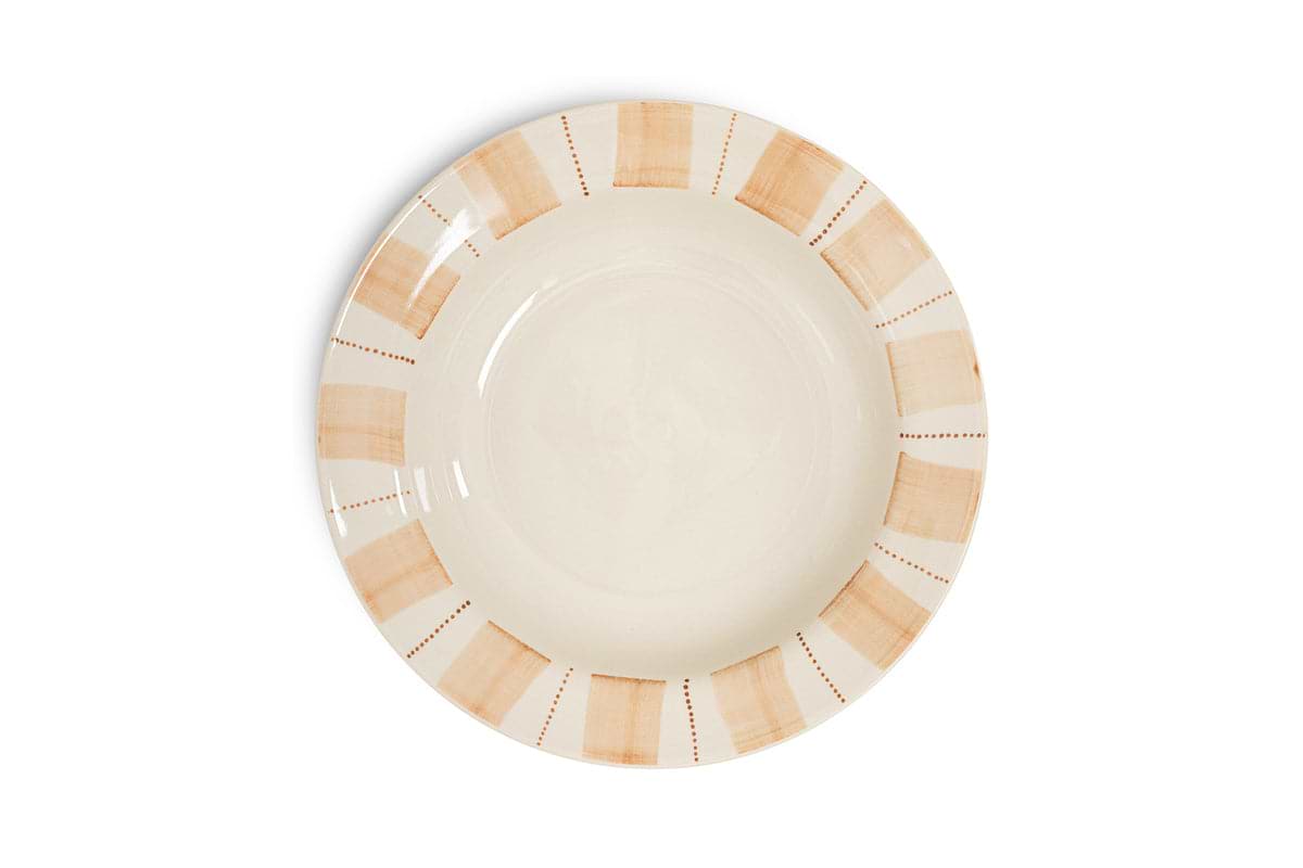 Patthar Dinnerware Set - Cream & Clay - (Set of 12)