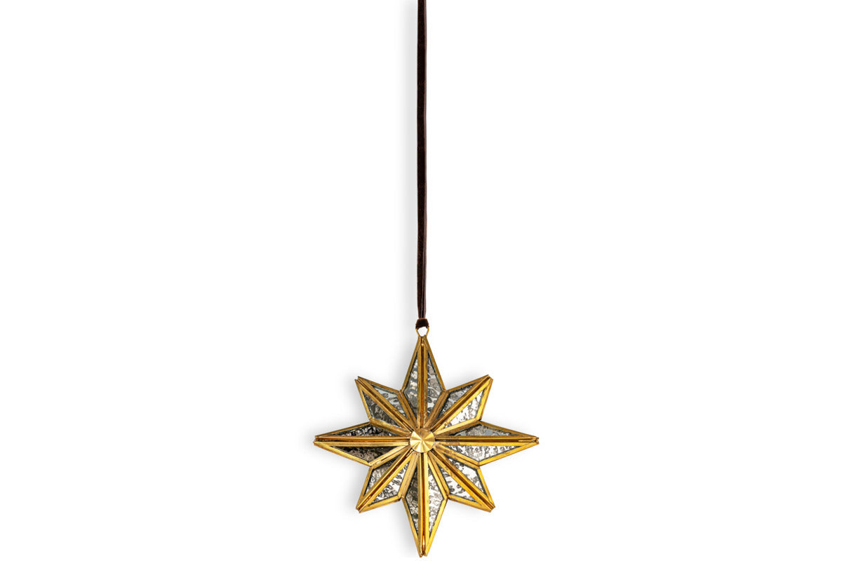 Taara Star Decoration - Antique Brass-CHRISTMAS DECORATIONS-Nkuku