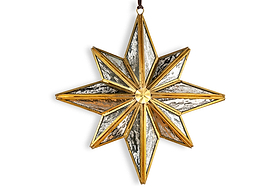 Taara Star Decoration - Antique Brass-CHRISTMAS DECORATIONS-Nkuku