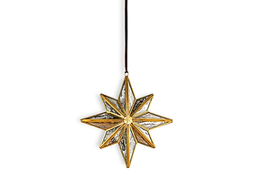 Taara Star Decoration - Antique Brass-CHRISTMAS DECORATIONS-Nkuku