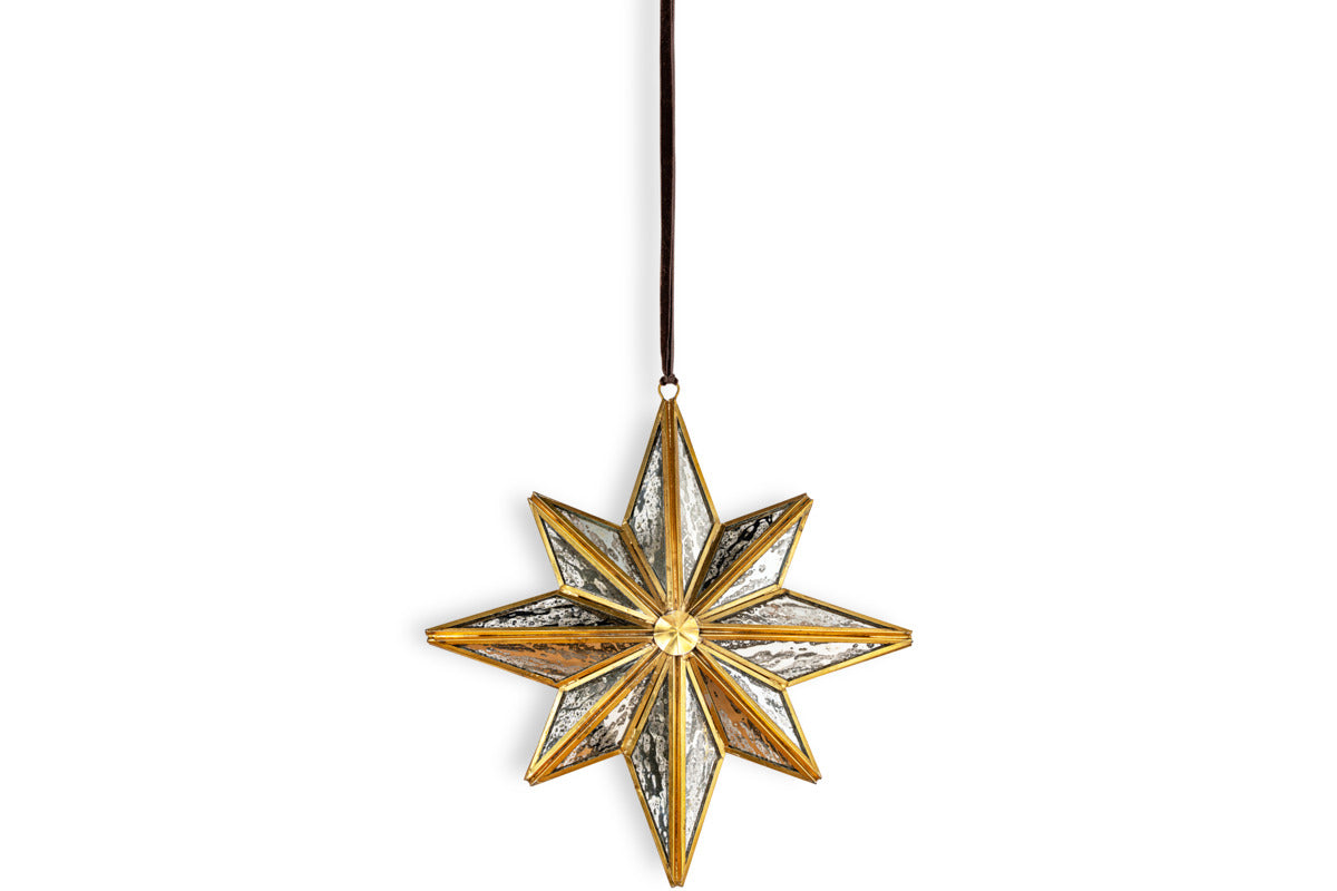 Taara Star Decoration - Antique Brass-CHRISTMAS DECORATIONS-Nkuku