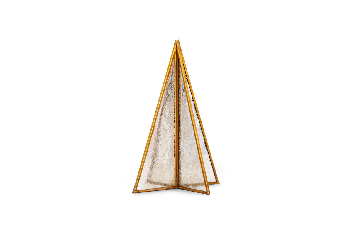 Gacha Standing Tree - Antique Brass-CHRISTMAS DECORATIONS-Nkuku