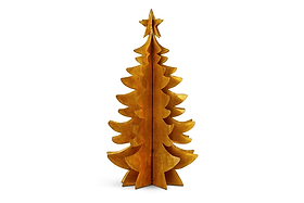 Katiri Tree - Aged Brass-CHRISTMAS DECORATIONS-Nkuku