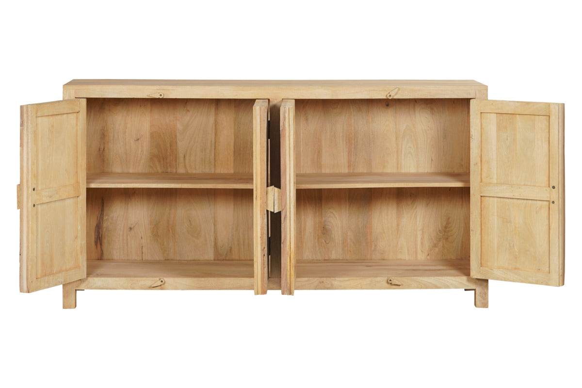 Tamia Reclaimed Wood Cabinet - Natural-STORAGE FURNITURE-Nkuku
