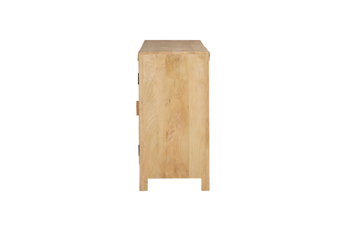 Tamia Reclaimed Wood Cabinet - Natural-STORAGE FURNITURE-Nkuku