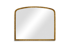 Juhli Arched Mirror - Aged Antique Brass - Large