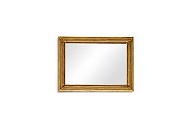 Yamuna Rectangular Mirror - Aged Antique Brass