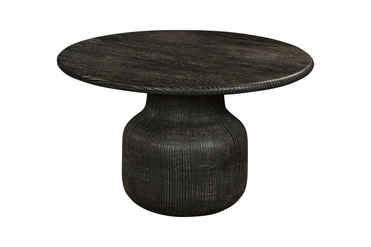 Vivan Grooved Coffee Table - Charcoal