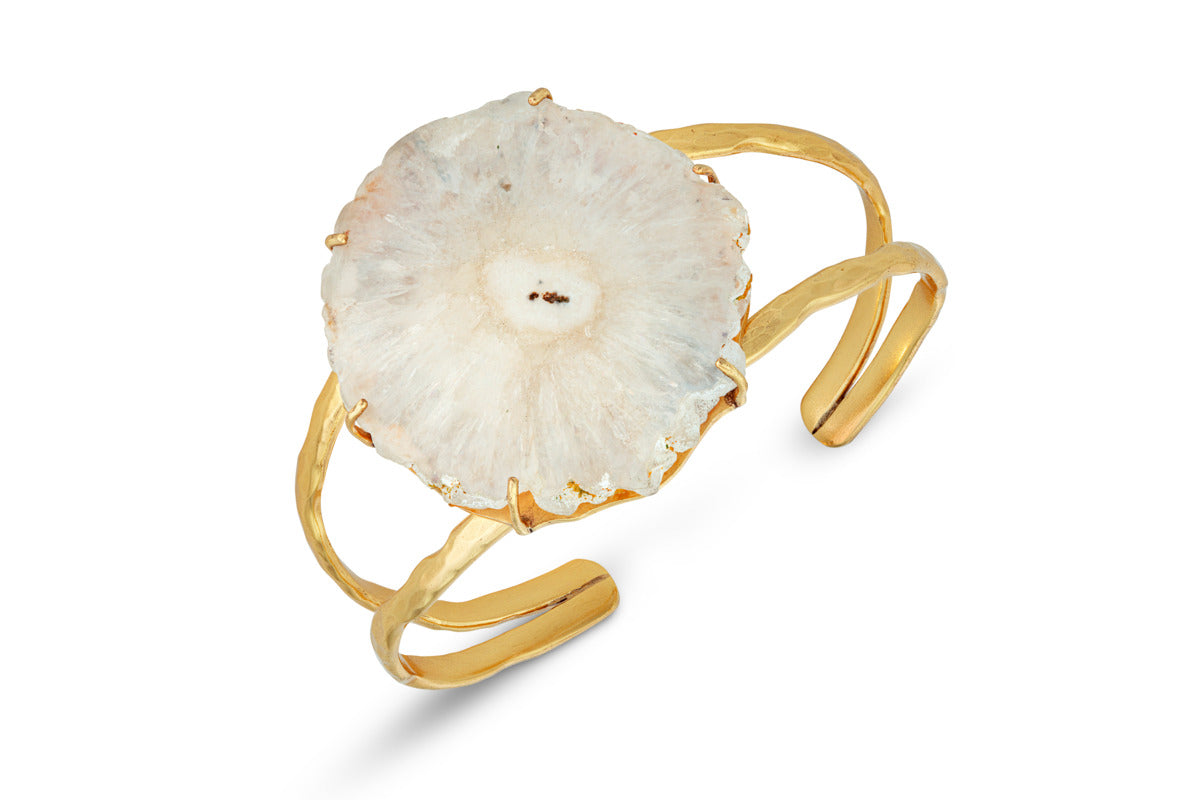 Dveep Solar Quartz Bracelet - Gold