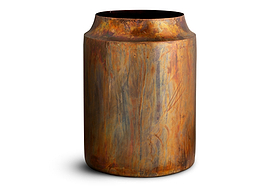 Roja Metal Planter - Oxidised Metal