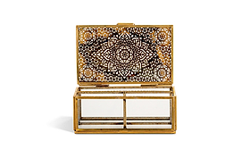 Kijang Jewellery Box - Brass & Clear-GIFTING-Nkuku