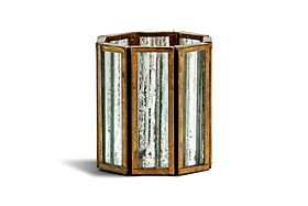 Tyma Tealight Holder - Brass-CANDLES HOLDERS & LANTERNS-Nkuku