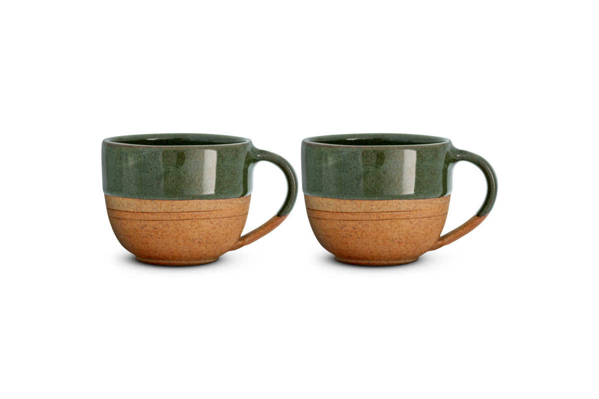 Mali Coffee Mug - Forest Green - (Set of 2)