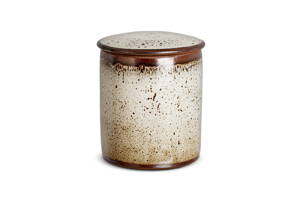 Cam Lidded Storage Jar - Mocha-KITCHEN STORAGE & UTILITY-Nkuku
