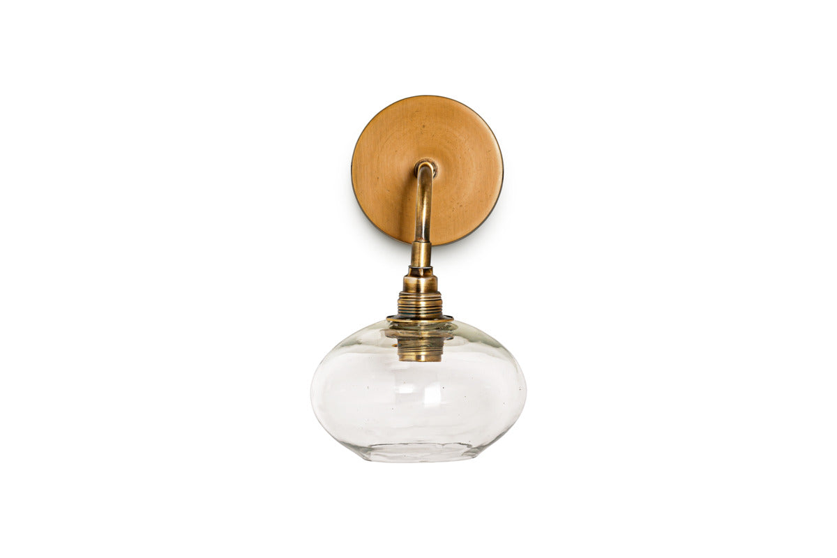 Otoro Recycled Glass Wall Light - Clear-LIGHTS-Nkuku
