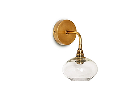 Otoro Recycled Glass Wall Light - Clear-LIGHTS-Nkuku