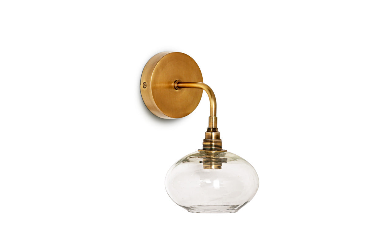 Otoro Recycled Glass Wall Light - Clear-LIGHTS-Nkuku