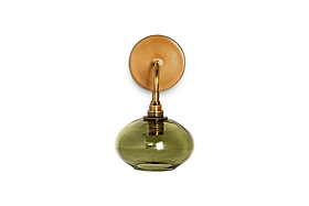 Otoro Recycled Glass Wall Light - Green-LIGHTS-Nkuku