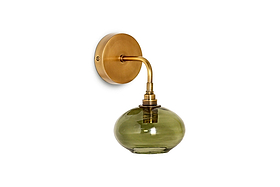 Otoro Recycled Glass Wall Light - Green-LIGHTS-Nkuku