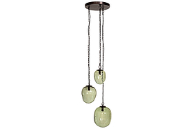 Sanvika Organic Cluster Pendant - Green-LIGHTS-Nkuku