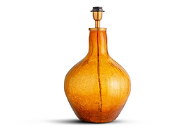 Didan Recycled Glass Lamp - Honey-LAMPS-Nkuku
